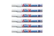 12PK Artline 400 Permanent Paint Marker 2.3mm Bullet Nib Fade Proof Pen White