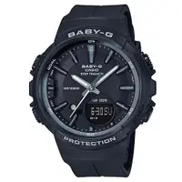 在飛比找蝦皮商城優惠-【CASIO】BABY-G 夏日運動雙顯錶-黑(BGS-10