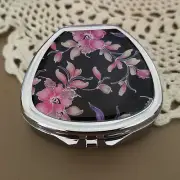 Cute Pill Box For Purse Decorative Pill Case Floral Pill Holder Mint Case Metal