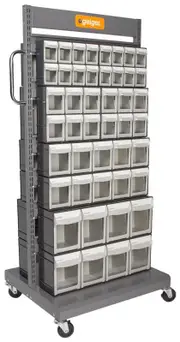 Geiger MSFO4568X2 - Mobile Pivot Drawer Cart 92 Drawers Double-sided