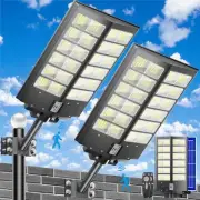 Solar Street Light Dusk to Dawn 6000W, 600000LM, 7000K Brightness, IP67 Water...