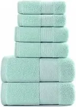 JSEIAJB 6 Piece Towel Set Cotton Bath Towel Towel Square Bath Towel