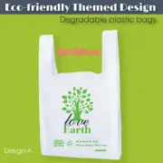 Eco Design Reusable Plastic Singlet Shopping Bags Grocery Checkout Degradable