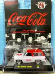 1/64 M2 COCA-COLA COKE 1973 CHEVROLET K5 BLAZER WHITE WITH RED TOP SHARP