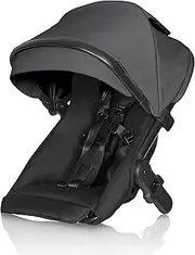 Britax One2 Second Seat, Tandem Mode, Travel System Compatible, XL UPF50+ Extendable Canopy, One Hand Recline, Seat Extenders, Rear Wheel Mud Guards (Mineral Grey 39736)