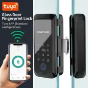Fingerprint Sliding Glass Lock Bluetooth Electronic Single Double APP Control
