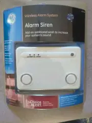 GE Wireless Alarm System Additional Siren To Increase Your System’s Sound New