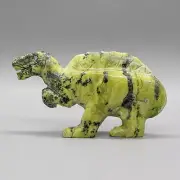 ZUNI FETISH-LARGE SERPENTINE DINOSAUR FETISH by CODY NASTACIO-NATIVE AMERICAN