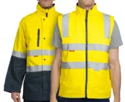 HARD YAKKA 3X Large 4 in 1 Drill Jacket with Removable Vest. Y06061