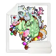 Sweets Rudicorn Funny Cool Throw Blanket