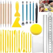Glarks 30Pcs Carving Modeling Clay Sculpting Tools Set Including Plastic Crafts