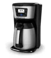 12 Cup Drip Coffee Maker Brewer Warmer Outdoor Camping Stainless Steel & Black