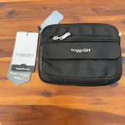 Baggallini Women's Crossbody Black Lightweight Zipper Bag Purse RFID