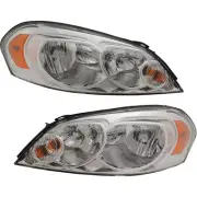 For Chevy Monte Carlo Headlight Assembly 2006 2007 Pair Passenger & Driver (for: Chevrolet)