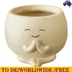 Face Plant Pots Resin Smile Face Planter Small Cactus Planter for Indoor Plants