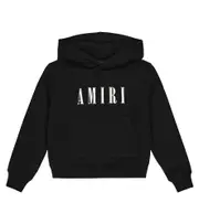[Amiri Kids] Amiri Kids Printed cotton jersey hoodie Y 10 black