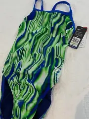 Speedo Flyback Endurance+ Blue/Green Size 30