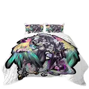 Fantasy Art Owl and Rudicorn Coverlet