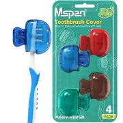 Toothbrush Head Cover Cap: Tooth Brush Protector Cute Plastic Clip Pod Compat...