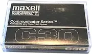 Maxell C30 - Communicator Series - Blank Audio Cassette Tape - 3 Pack