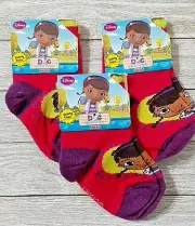 Doc McStuffins Socks 3 Pair Girls Size 4-5.5