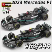 Bburago 1:43 Mercedes-AMG Petronas F1 W14 2023 #44 / #63 Diecast Model Car Gift