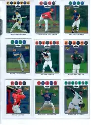 2008 TOPPS CHROME BASEBALL MASTER SET Cards #1-239 w/all the autos,2 insert sets