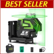 Advanced 360° Laser Level with Plumb Dots and Type-C Battery Charging - Bright