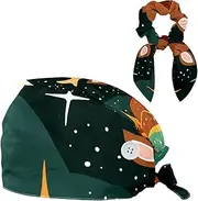 [YTYVAGT] Scrub Caps Women,Scrub Hats Suitable for Women,Cute Cartoon Deer