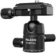 [CamGo] Telesin Mini Ball Head Quick Release Camera Plate for GoPro / Insta360 / Osmo Action 5 4 3 2 1 / Osmo Pocket 3 / SJCAM/DSLR/Camcorder
