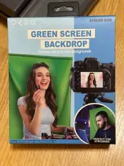 5'x4' Green Screen Backdrop Chroma key your own backgrounds Perfect 4 Streaming
