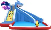Sharky Slide & Splash Inflatable Splash Park Playground Water Play