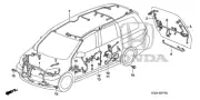 Genuine Honda Wire Harness Front End 32100-SHJ-A61