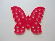 DMC Thread Floss Embroidery Organizer Separator Pink Butterfly Shape