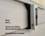 Ring Pro 2 Doorbell Dutch Lap 4.5" Siding Mounting Bracket Wedge 3D Printed