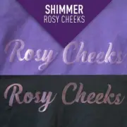 Shimmer HTV Heat Transfer Vinyl 12” x 20” Sheet - Rosy Cheeks / Rose Gold / Pink