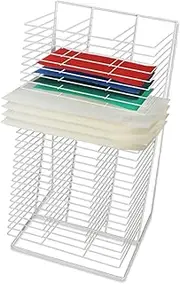 Classroom Art Drying Rack,30 Removable Shelves,Oil Painting Rack for Childcare Centers and Art Classes,Art Classroom or StudioDrying Easel