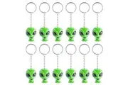 12PK Alien Keychain Alien Mini Figure Toy Bag Charm Novelty Kids/Children 4cm