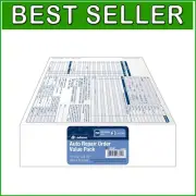 8.5x11 Garage Repair Order Forms, 3-Part Carbonless, 250 Sets for Auto Services