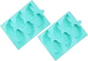 MAGICLULU 2Pcs Fish Shape Cake Molds Silicone Baking Tool for Fun Desserts Easy to Clean Carp Design for Baking for Candies and Cakes
