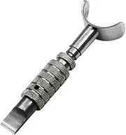 Tofficu Portable Leather Adjustable Swivel Cutter Tool for Handmade High Hardness Tool Removable Head Shaped Handle for Comfort and Flexibility Silver