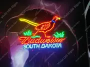 South Dakota Pheasant Beer 24"x18" Vivid LED Neon Sign Light Lamp With Dimmer