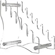 Yorajuy Acrylic Cutter Display Stand, Cutter Display Stand, Detachable KnifeDisplay Stand, Display Stand Holder for Folding Cutter, Steak Cutter, Fruit Cutter, Hunting Cutter