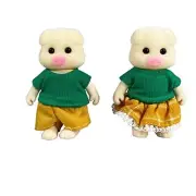 Simulation Forest Pig Family DIY Playset Mini Figure Toy Dolls 2pcs