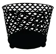 Wildtrak 38x31cm Iron Outdoor/Garden Fire Basket/Pit Round Heater Warmer Black