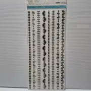 Kaisercraft "Floral Border" Collection Rub On Stickers Scrapbook Cards Craft