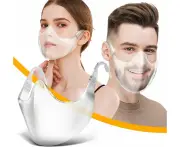 ASHOP face protection_Plexiglas - washable reusable face visor for men women transparent open face shield