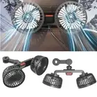 Two-Head Car Back Rear Seat Fan Air Cooling Fan Headrest Fan Car Cooling Fan