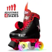 Crazy Skates TROLLS Size Adjustable Kids Rollerskates with 4x Light Up Wheels