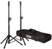 On Stage Mini Speaker Stand Pack with Pair of Mini Speaker Stands & Carry Bag